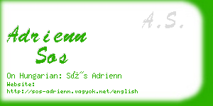 adrienn sos business card